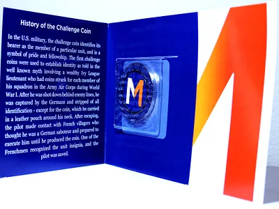Mentorship Challenge Coin branding graphic design logo print design