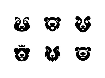 Bear Logos animal logo bear bear logo branding golden ratio golden ratio logo iconly logo logo design logo ideas symbol