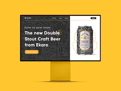 Web Design Ekaro beer creative design home homepage landing page site ui ui design ui ux ui ux design ux ux design web web design web page web site webdesign website website design