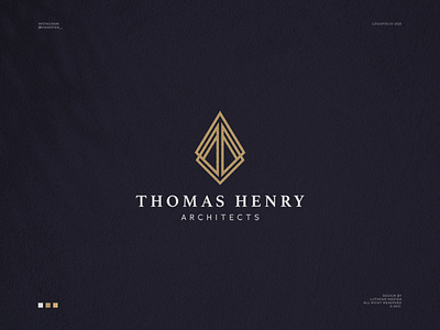 Thomas Henry Logo agency logo architecture branding buildlogo geometric logo graphic design logo luxurylogo minimal minimalistlogo modern art monogram monoline property logo real estate logo