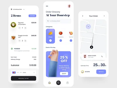 Food Delivery App delivery app eat eating food app food delivery service food design food order mobile app recipe app restaurant app tracking app