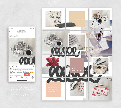 Social Media | Collage collage instagram post rrss