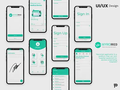 Wyromed Application design mobile apps mobile design mockup rent rent apps ui ux
