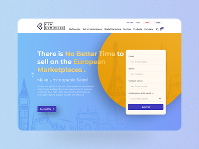 European Marketplace blue ui contact europe form marketplace web ui