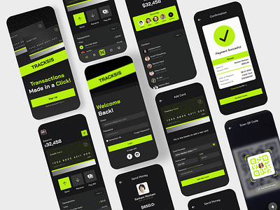 Tracksis - Financial Wallet App 2021 trend app design app ui application design branding finance wallet financial app fintech app fintech product human centered design mobile mobile design product design trending uidesign uiux user experience user interface design uxdesign webapp