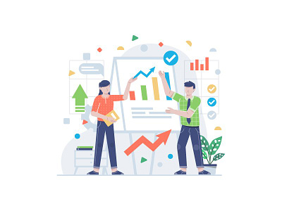 Business planning and brainstorming illustration brainstorming business collaboration company concept development ideas leadership meeting team teamwork work