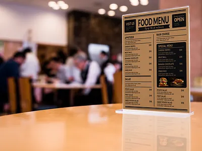 Food menu design