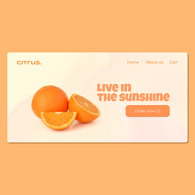 Citrus - Landing Page #DailyUI app branding design icon illustration logo typography ui ux vector