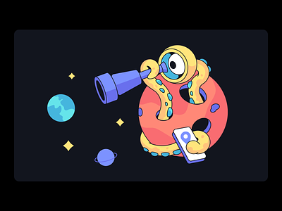 404 Page Not Found | Trunk Illustration 404 page alien clean colors colorful illustration error page eye catching fantasy illustration not found perfect colors perfect pixel planet search space ui vector illustration web design web illustration web ui weird illustration