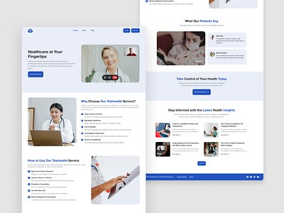 Telehealth blue doctor minimalist telehealth telemedicine ui virtual doctor web design white