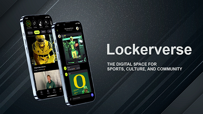 Lockerverse- Digital Sports Community branding graphic design ui