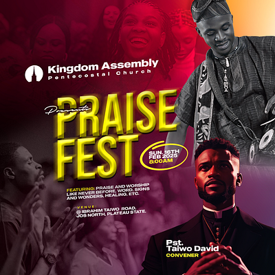 Praise Fest branding design graphic design