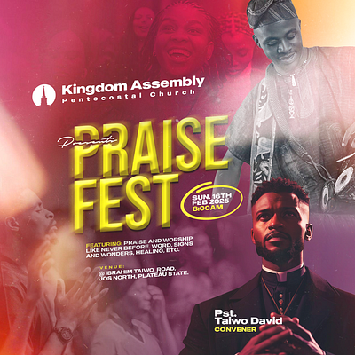 Praise Fest (Light Effect) branding design graphic design