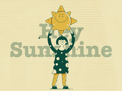 Sunshine Girl character girl illustration sun sunshine