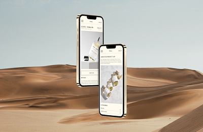 Perfume - Ecommerce App app application branding ecommerce ecommerce app minimalism minimalistic ui mockup motion graphics perfume sand ui