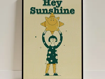 Sunshine Poster character design girl motivational poster poster sun sunshine