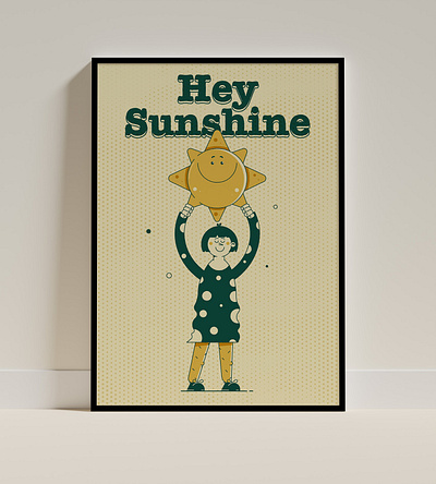 Sunshine Poster character design girl motivational poster poster sun sunshine