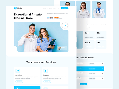 Medical and Healthcare Landing Page clinic clinic website doctor health health care healthcare healthcare landing page healthcare website hospital landing page medical medical care medical landing page medical website medicine pharmacy telehealth telemedicine web design website