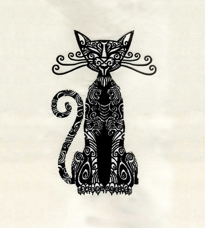 CAT EMBROIDERY DESIGN