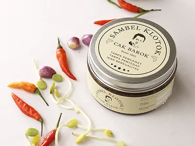 Indonesian Local Sambal Packaging Design br branding food logo packaging