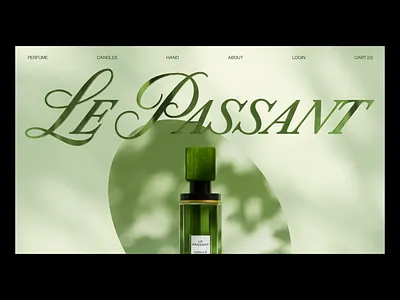 Le Passant - Store 3d blog branding cinema4d colors ecommerce editorial grid landing layout light logo minimal motion graphics shop slider store typography ui web