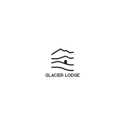 lodge branding flat graphic design logo modern vector
