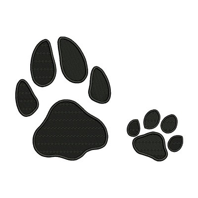 CAT PAW EMBROIDERY DESIGN