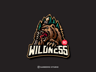 Wild Bear Mascot Logo Design adobeillustrator awesome awesome creative logos bear bearillustration bearlogo bearmascotlogo branding characterlogo design icon illustration logo logodesign logotype mascotlogo shirt team vector wild