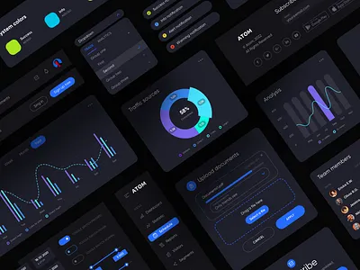 ATOM V.2 Tools for Sketch & Figma 18design admin admin panel analytics chart clean clean ui crm dashboard data design system minimalism report statistics ui ui kits uidesign uikit ux wireframe