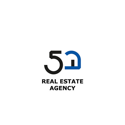 5 cent agency branding design flat graphic design logo real estate vector