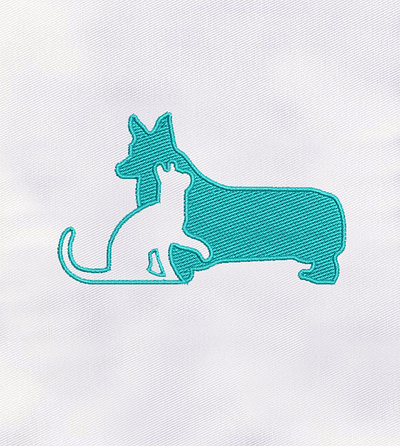 CAT & DOG EMBROIDERY DESIGN