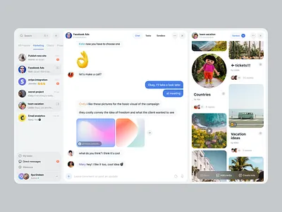 Simple • Project management is easy app app interface chat crm dashboard design digital flat inspiration interface message product project project management service task task manager ui ux web