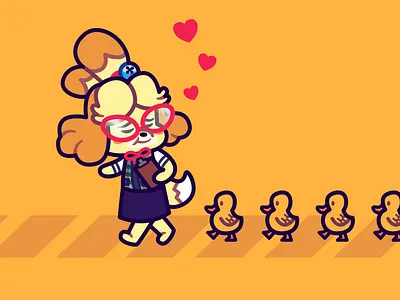 Animal(s) Crossing affinity animal animals art artwork character crossing cute design designer digital digitalart ducks illustration nintendo nintendoswitch procreate switch vector