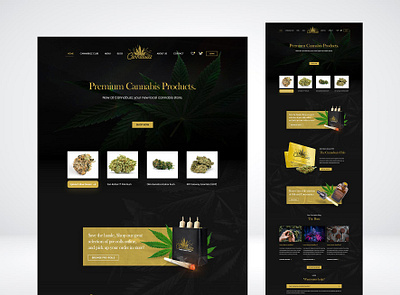 Cannabuzz Hamilton (Canada) Website design adobe adobexd design ui ux xd