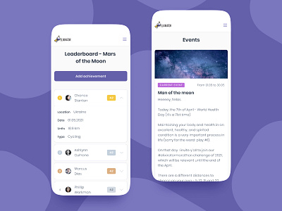 Elixirator Leaderboard Mobile design leaderboard minimal mobile table typography ui ux