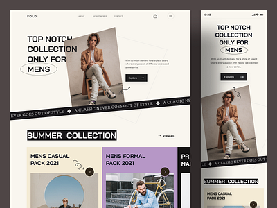 Clothing Store Website cloth clothing clothing brand clothing store clothingline design inspiration ecommerce fashion landing page mens fashion minimal outfits style ui user interface ux web web design web ui website