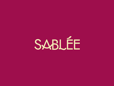 Sablée Logotype bakery brand brand identity branding cake shop design graphic design letter logo logotipo logotype marca minimal type typography visual identity