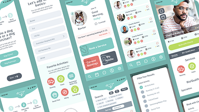 Case Study: Doggercise App app app design dog exercise figma graphic design pet app product design ui ux