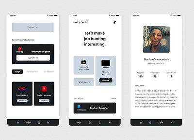 Jobberman adobexd design minimal ui ux