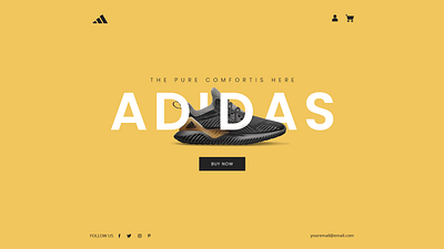 Free download Adidas Landing Page Design free free download landing page ui ux user interface website