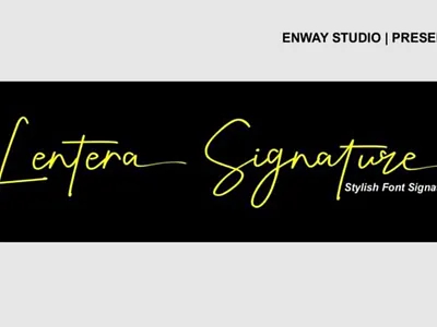 Lentera Signature Font brand design branding calligraphy calligraphy font design illustration logo signature signature fonts type design typeface typography