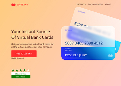 Softbank bank designs design glassmorphism illustration landing page ui ux ux design web designs