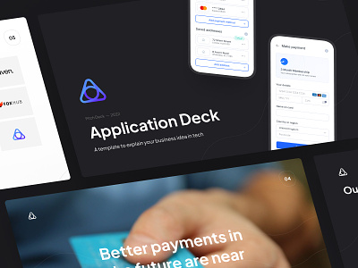 App Deck Template deck finance pitch playoff startup tech