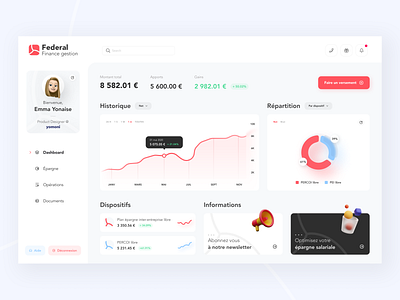 Federal Finance dashboard - redesign creative design creative design dashboard federal finance finance fintech light uidesign