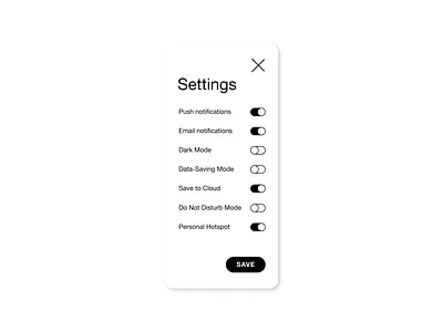 Daily UI :: 007 – Settings 007 app dailyui design figma iphone ui