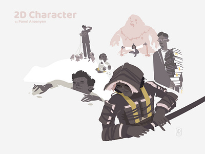 Some Characters character design illustration portrait sketch vector