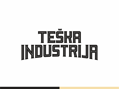 Teska Industrija typo branding brewery craft beer design digital font graphic design icon icon set illustration industry ipa beer mark symbol typo typography vector