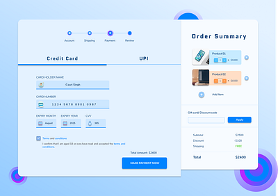 Credit card Checkout webpage clean creditcardcheckout figma graphic design minimal uidesign uiux webpagedesign