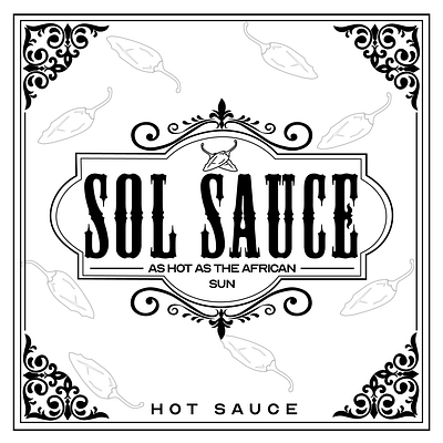 Sol Sauce branding design logo