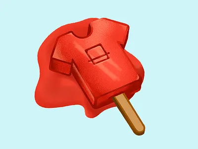 Meltee 4th apparel design fort worth icecream illustration july july 4th melt popsicle procreate trust printshop tshirt